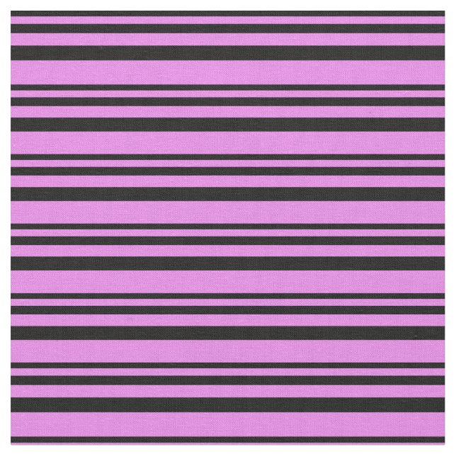 Black & Violet Colored Stripes Fabric (Close Up)