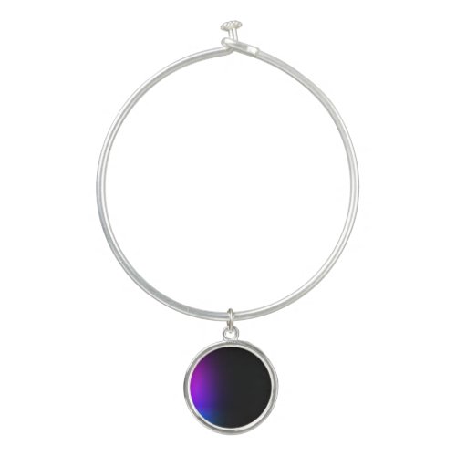 Black Violet Gradient Glow Bangle Bracelet