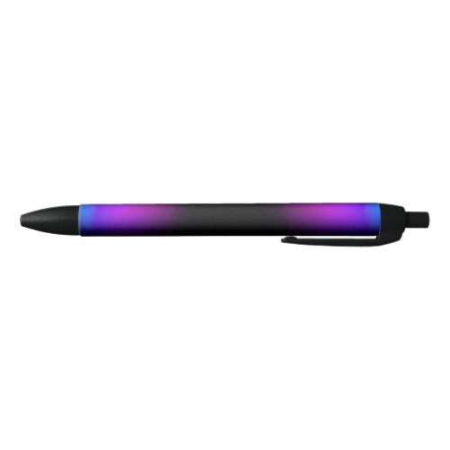 Black Violet Gradient Glow Black Ink Pen