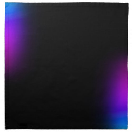 Black Violet Gradient Glow Cloth Napkin