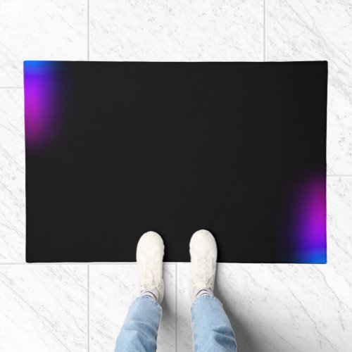 Black Violet Gradient Glow Doormat