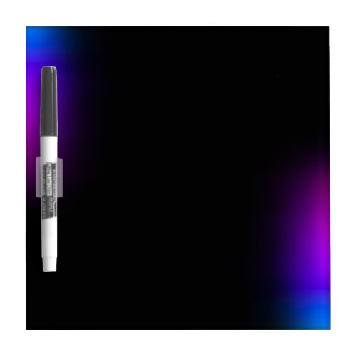 Black Violet Gradient Glow Dry Erase Board