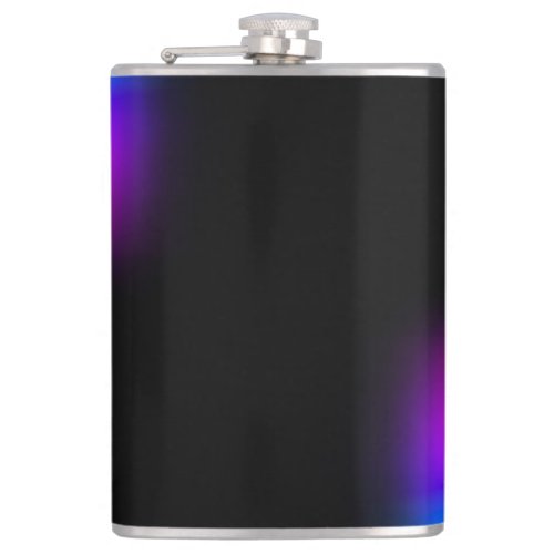 Black Violet Gradient Glow Flask