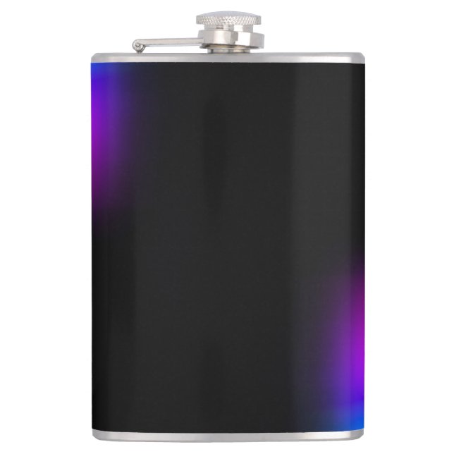 Black Violet Gradient Glow Flask (Front)