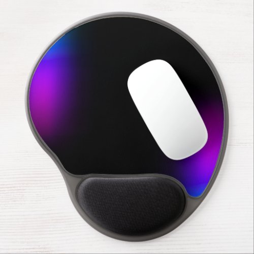 Black Violet Gradient Glow Gel Mouse Pad