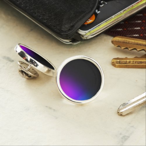 Black Violet Gradient Glow Lapel Pin