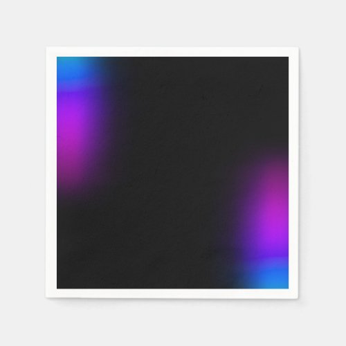Black Violet Gradient Glow Napkins