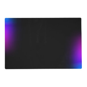 Black Violet Gradient Glow Placemat