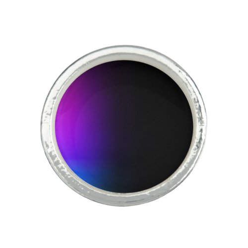 Black Violet Gradient Glow Ring