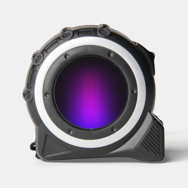 Black Violet Gradient Glow Tape Measure (Front)