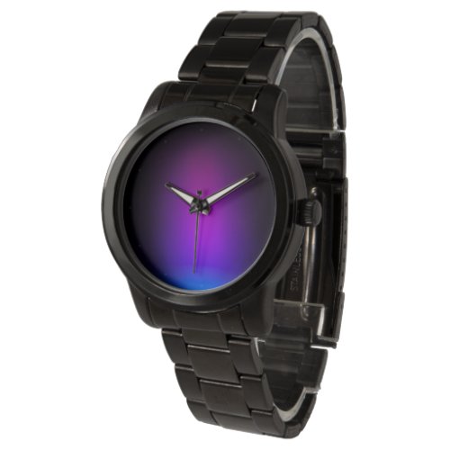 Black Violet Gradient Glow Watch
