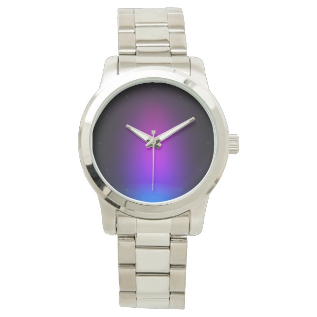 Black Violet Gradient Glow Watch (Front)