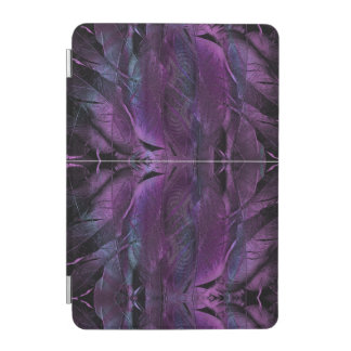 Black Violet Purple Blue Feather Texture Design iPad Mini Cover