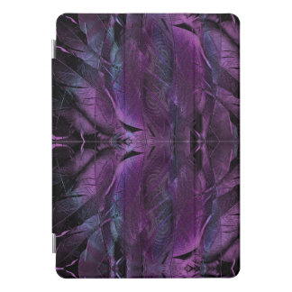 Black Violet Purple Blue Feather Texture Design iPad Pro Cover