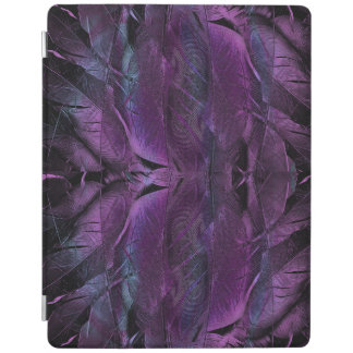 Black Violet Purple Blue Feather Texture Design iPad Smart Cover