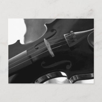 Black Violin Postcard by RosaAzulStudio at Zazzle