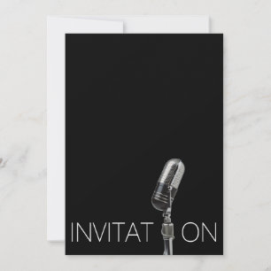 Black Vip Festival Shower Personalized Invitation