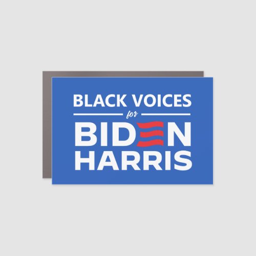 Black Voices for Biden Harris Car Magnet