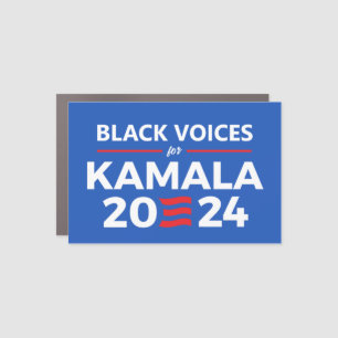 Black Voices for Kamala Harris 2024 Car Magnet