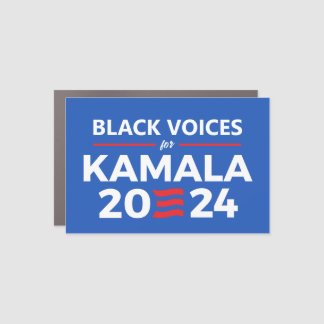 Black Voices for Kamala Harris 2024 Car Magnet