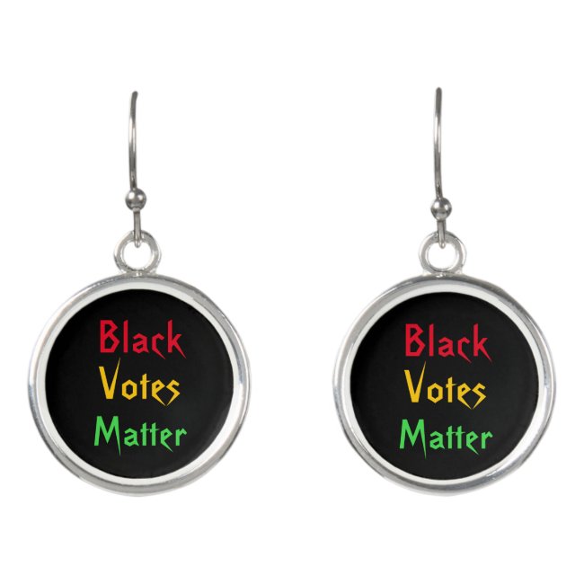 Black Votes Matter Drop Earrings