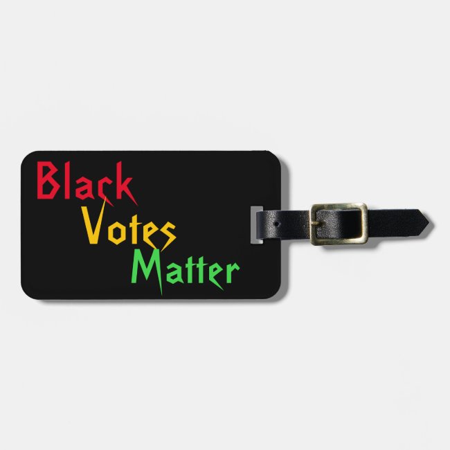 Black Votes Matter Luggage Tag