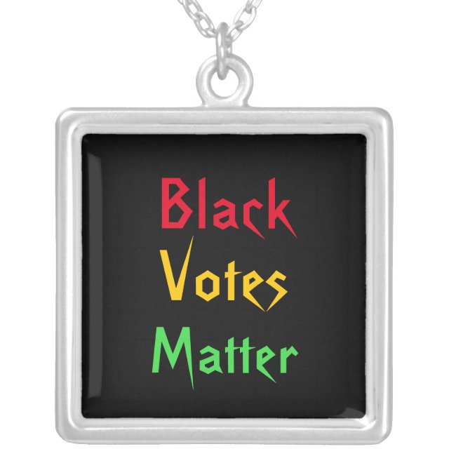 Black Votes Matter Necklace