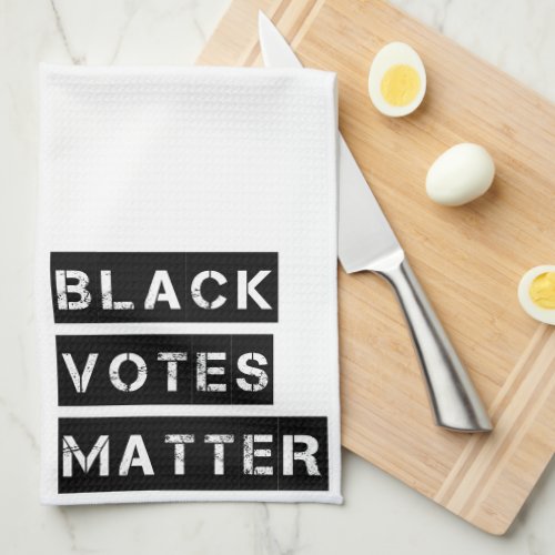 Black Votes Matter Stencil Custom Colors Kitchen Towel