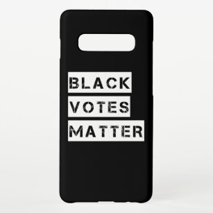 Black Votes Matter Stencil Custom Colors Samsung Galaxy S10+ Case