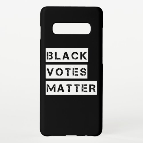 Black Votes Matter Stencil Custom Colors Samsung Galaxy S10 Case