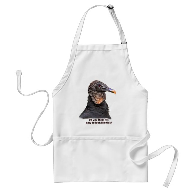 Black Vulture, Humorous Adult Apron (Front)
