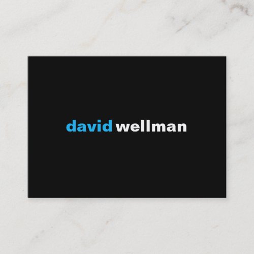 Black (w) business cards