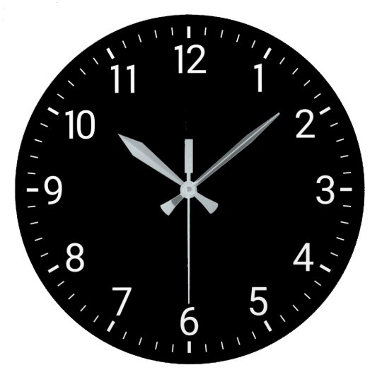 Black Wall Clock