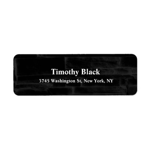 Black Wall Elegant Plain Modern Style Minimalist Label