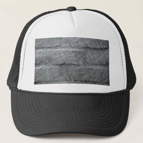 Black Wall graphite silver gray black abstract Trucker Hat