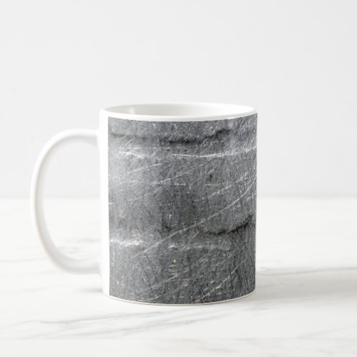 Black Wall silver gray graphite Coffee Mug