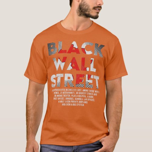 Black Wall Street African American History T_Shirt