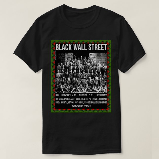 Black Wall Street T Shirt Z Sweatshirt (Design Front)