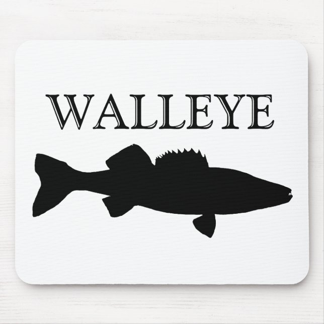 black Walleye Mouse Pad (Front)