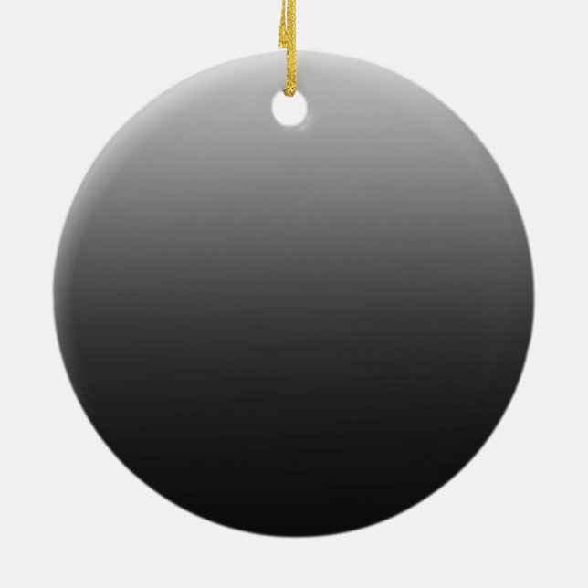 Black Wallpaper Ceramic Ornament (Back)