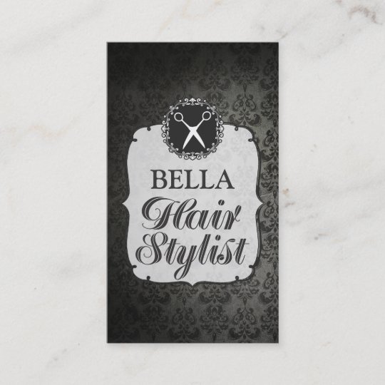 Black Wallpaper Hair Stylist Appointment Cards Zazzle Com