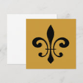 Black Washout Fleur De Lis (Front/Back)