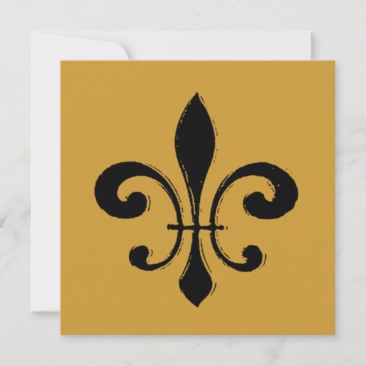 Black Washout Fleur De Lis (Front)
