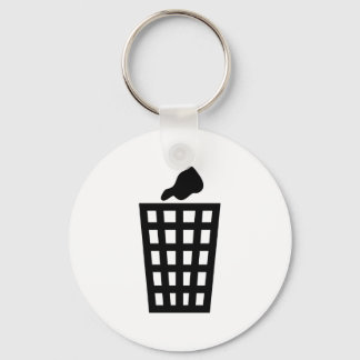Black Waste Bin Keychain