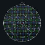 Black Watch Ancient Original Scottish Tartan   Dart Board<br><div class="desc">Original Scottish Clan Tartan which has been scanned to show the actual lines of the wool fabric. I have many many tartan patterns, so if you wish to see or have me make up one that is for your clan or product, please message me and I'll be happy to oblige...</div>