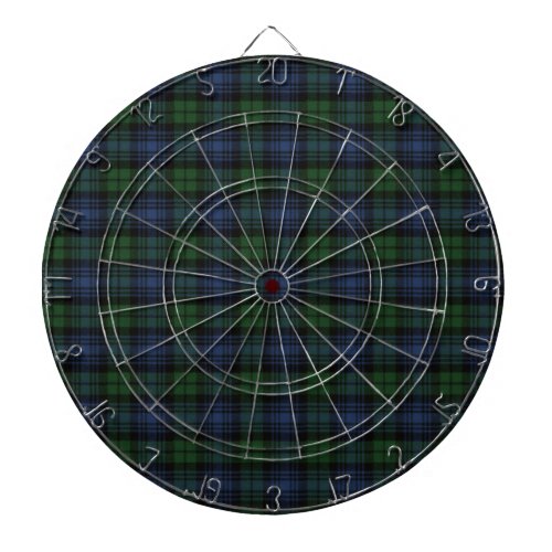 Black Watch Ancient Original Scottish Tartan   Dart Board