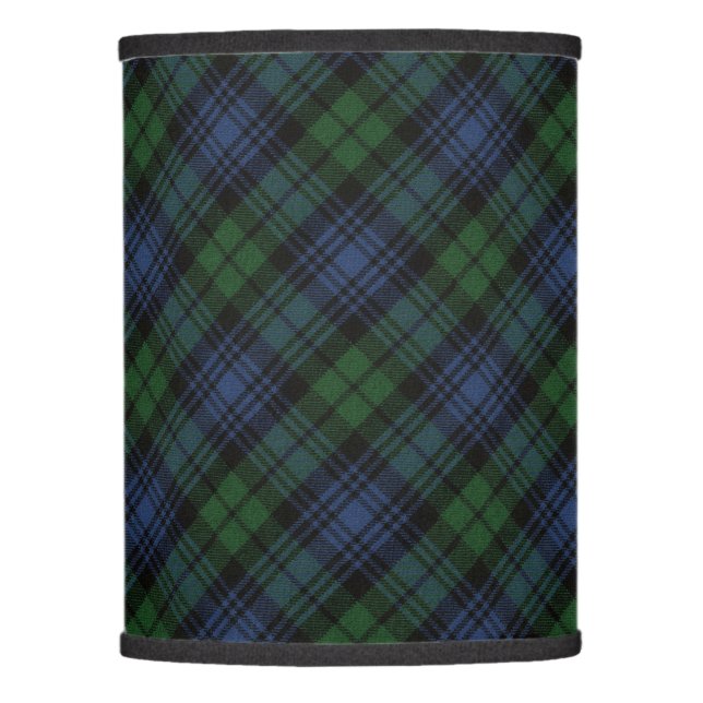 Black Watch Ancient Original Scottish Tartan Lamp Shade (Front)