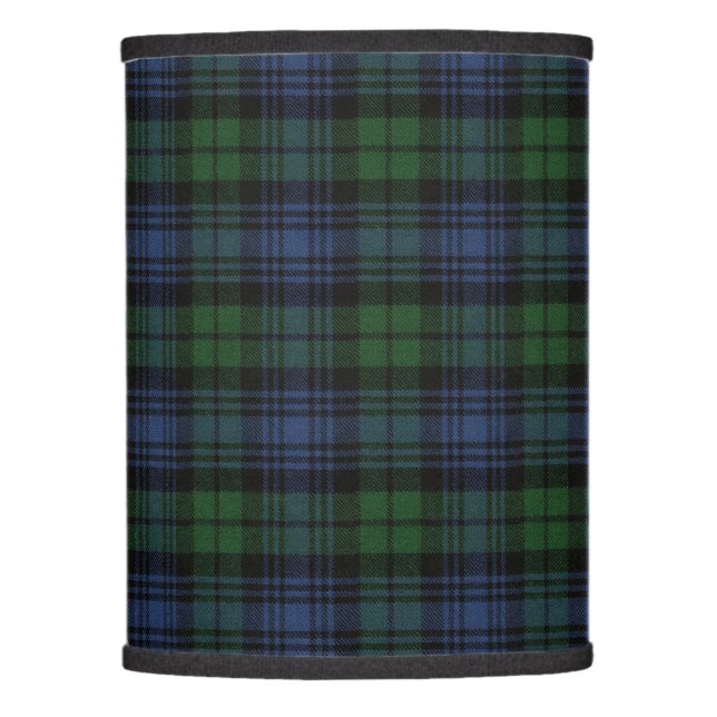 Black Watch Ancient Original Scottish Tartan Lamp Shade (Front)