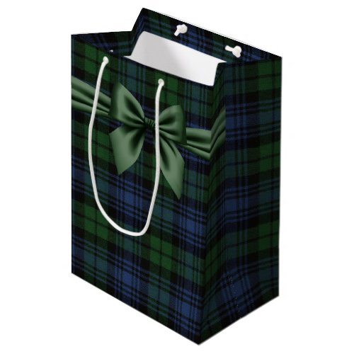 Black Watch Ancient Scottish Tartan Medium Gift Bag