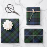 Black Watch Ancient Scottish Tartan Wrapping Paper Sheets
